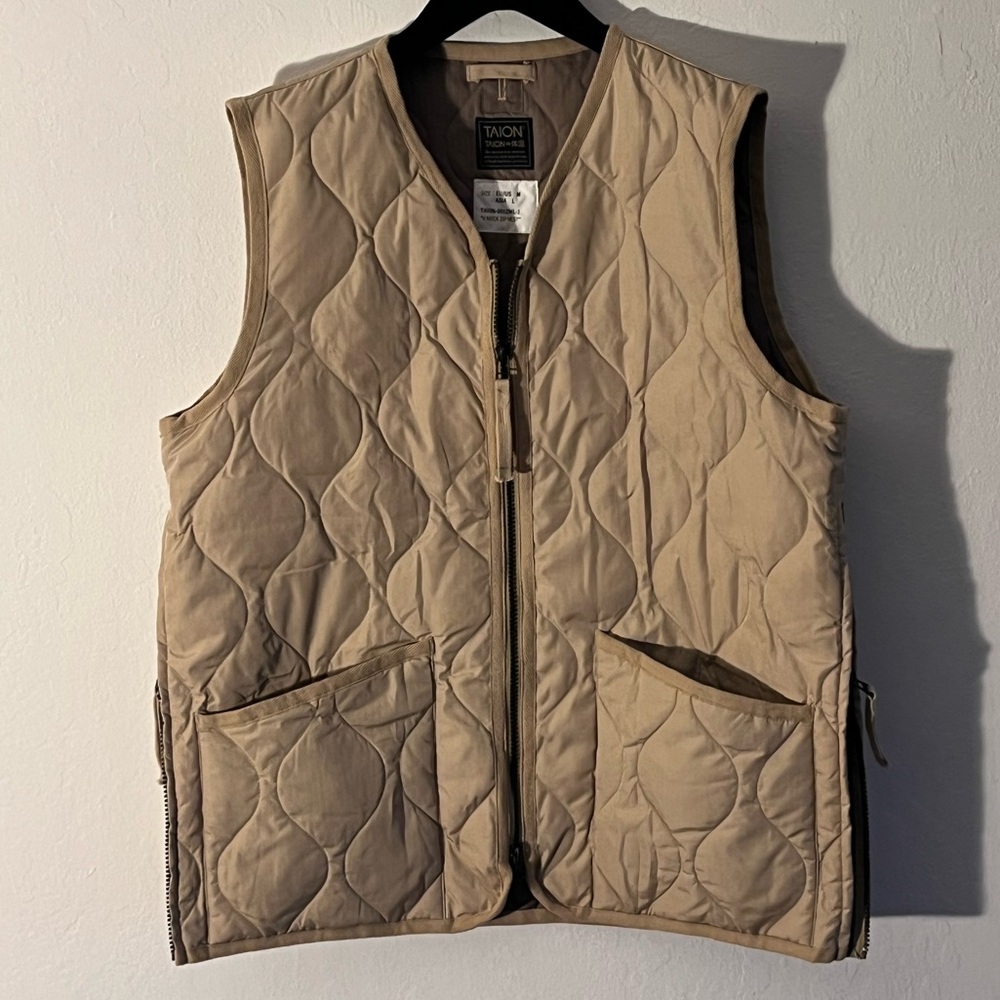 Taion Military V Neck W Zip Down Vest Soft Shell Unisex